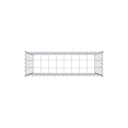 Udvokset gabion type 3 100 cm x 80 cm x 30 cm (L x H x D), maskestørrelse 10 cm x 10 cm, spiral