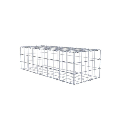 Gabione 100 cm x 30 cm x 40 cm (L x H x T), Maschenweite 10 x 10 cm, Spiralring