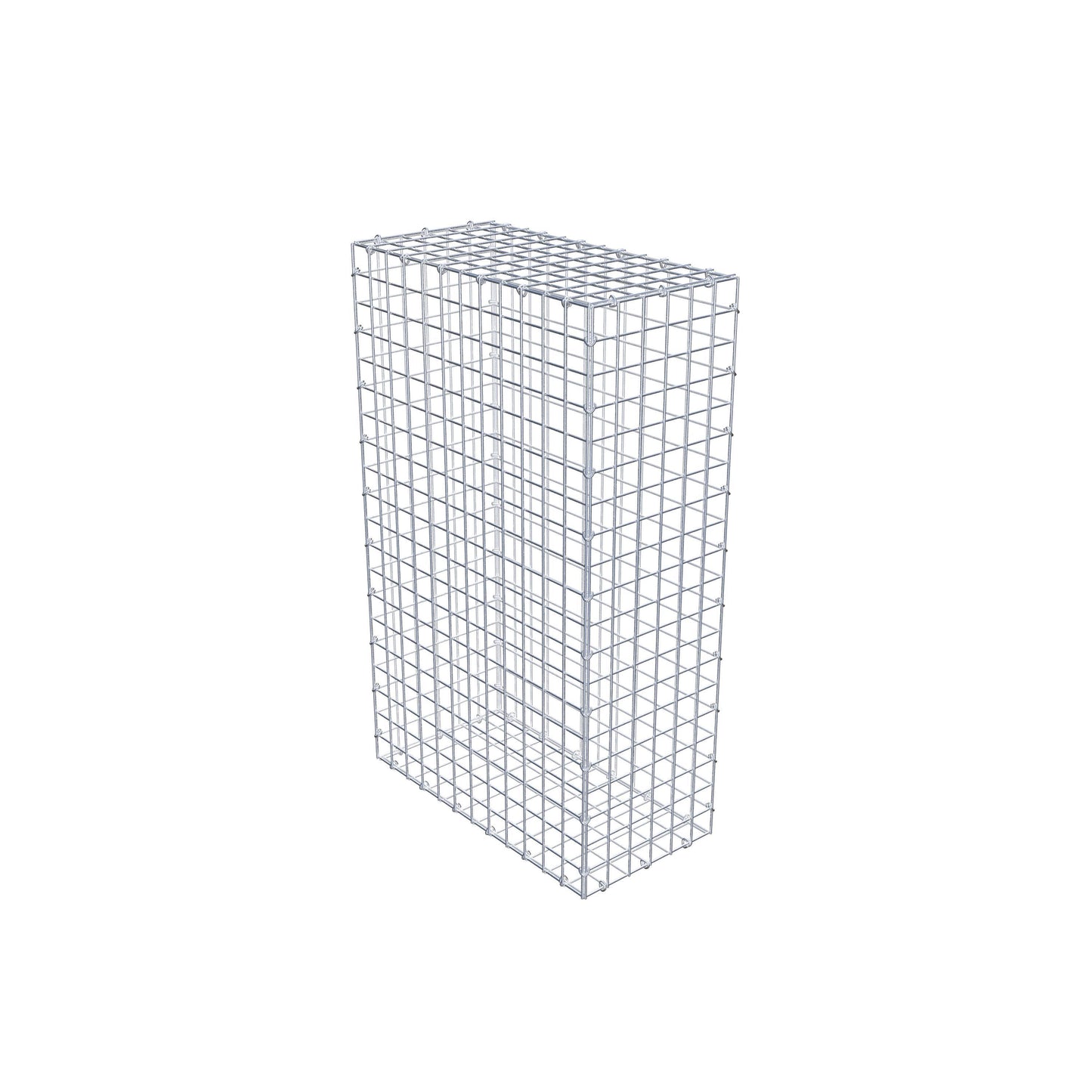 Gavión 100 cm x 60 cm x 30 cm (L x A x P), luz de malla 5 cm x 5 cm, anillo en C