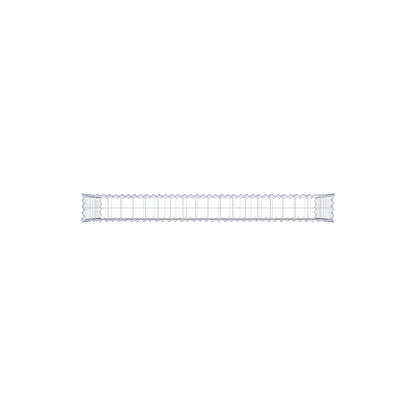 Schanskorf 200 cm x 100 cm x 20 cm (L x H x D), maaswijdte 10 cm x 10 cm, spiraalvormig