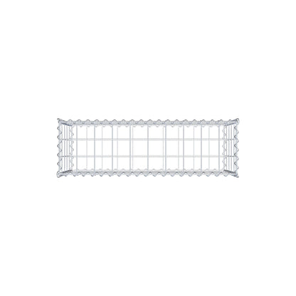 Gabione 100 cm x 50 cm x 30 cm (L x H x T), Maschenweite 10 cm x 10 cm, Spirale