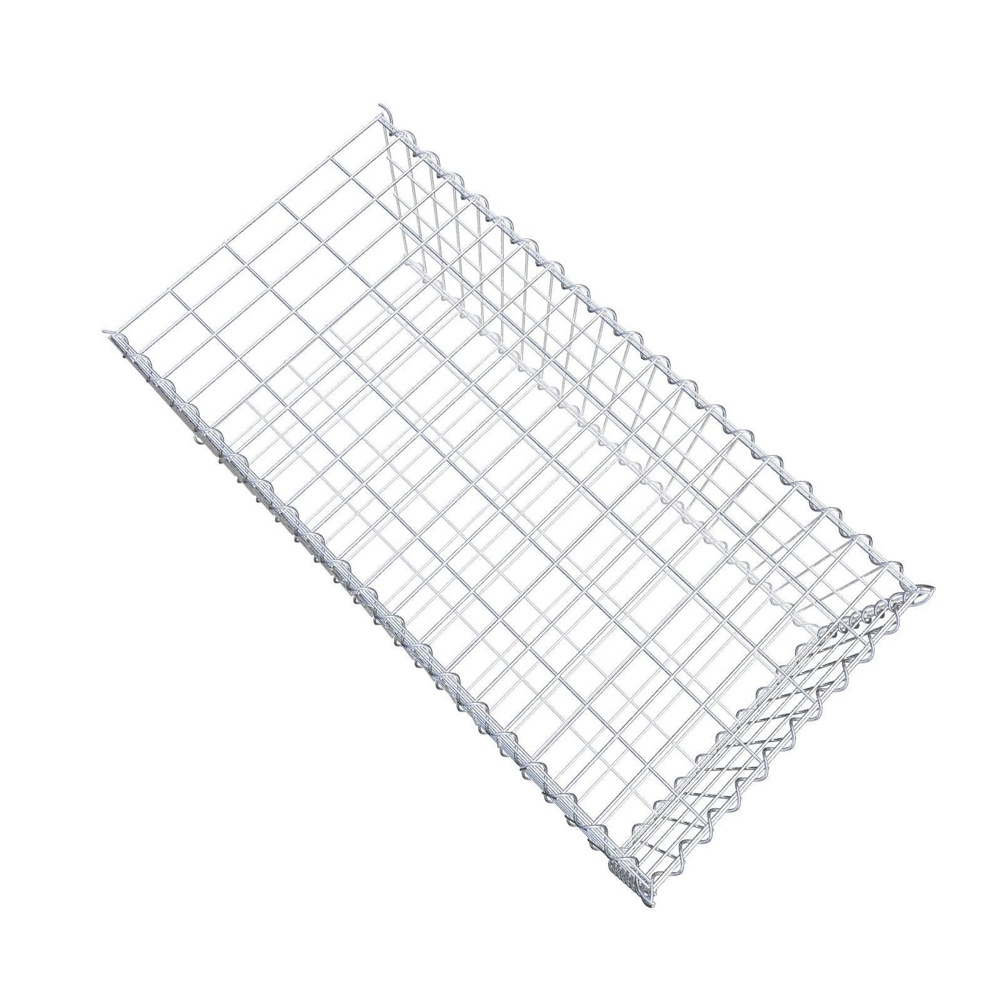 Anbaugabione Typ 2 100 cm x 40 cm x 50 cm (L x H x T), Maschenweite 5 cm x 10 cm, Spirale