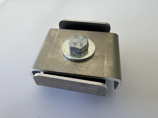 Morsetto per 5 x 5 cm, alluminio