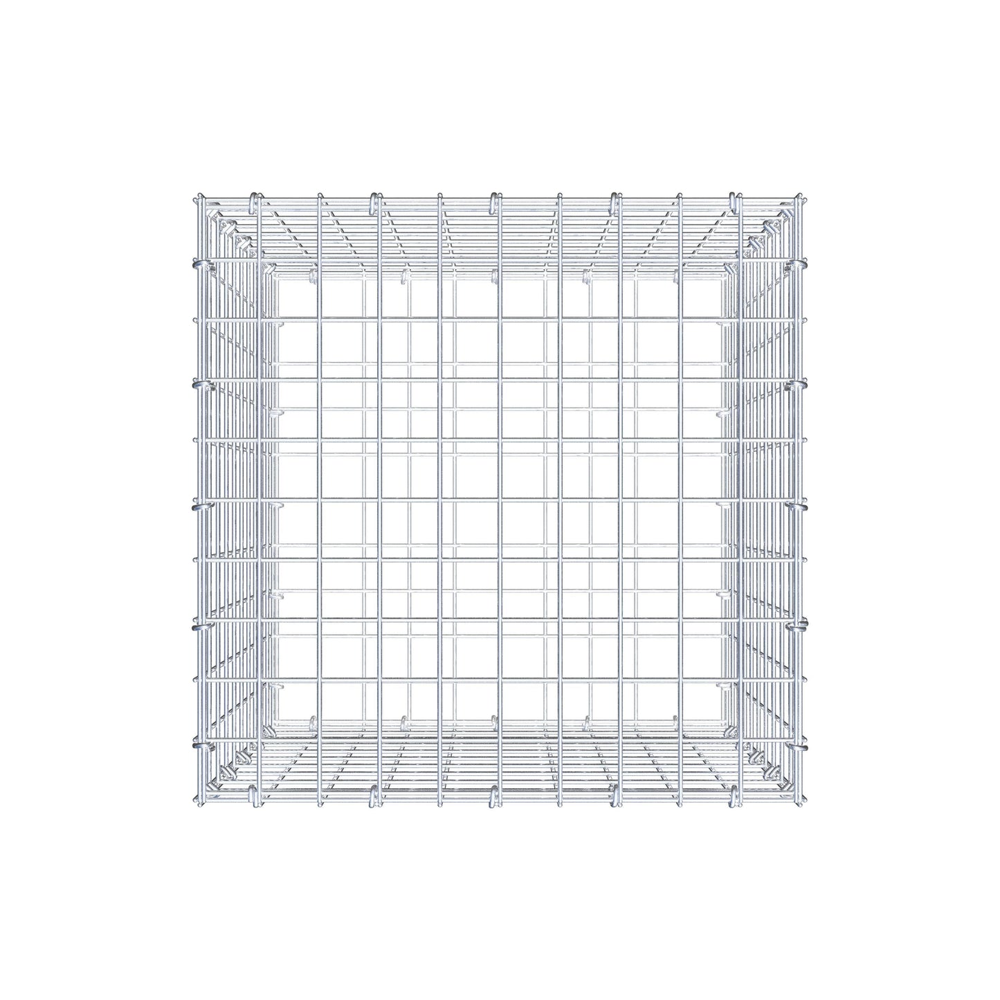 Gabione 50 cm x 50 cm x 50 cm (L x H x T), Maschenweite 5 cm x 5 cm, C-Ring