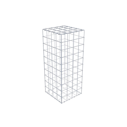 Gabion 100 cm x 40 cm x 40 cm (L x H x P), mailles 10 cm x 10 cm, anneau en C
