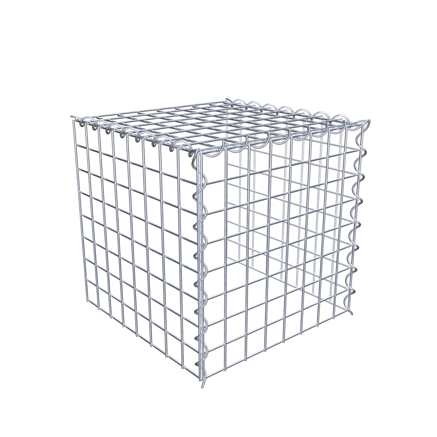 Anbaugabione Typ 4 40 cm x 40 cm x 40 cm (L x H x T), Maschenweite 5 cm x 5 cm, Spirale