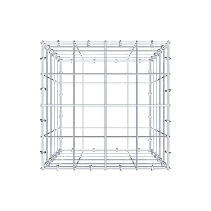 Gabbione 50 cm x 40 cm x 40 cm (L x H x P), maglia 10 cm x 10 cm, anello a C
