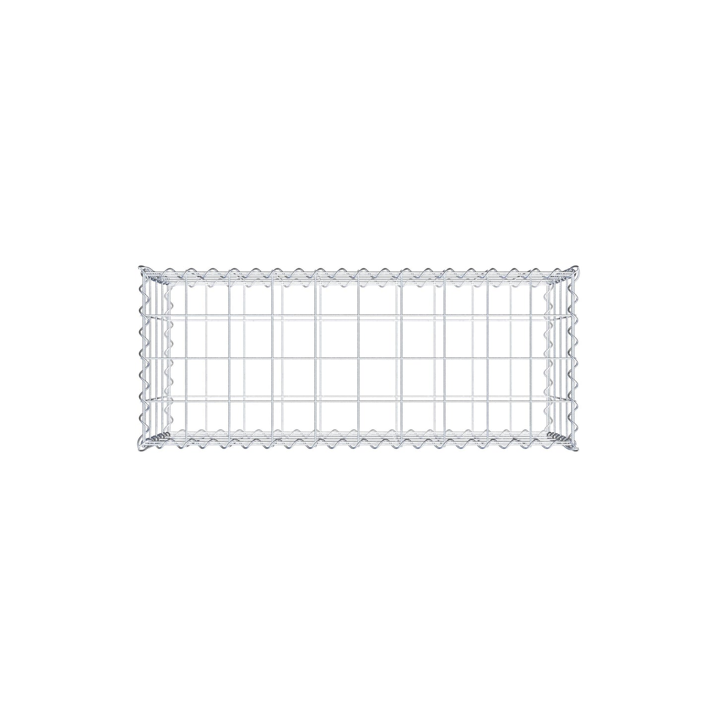 Gabion 100 cm x 40 cm x 40 cm (L x H x P), mailles 10 cm x 10 cm, spirale