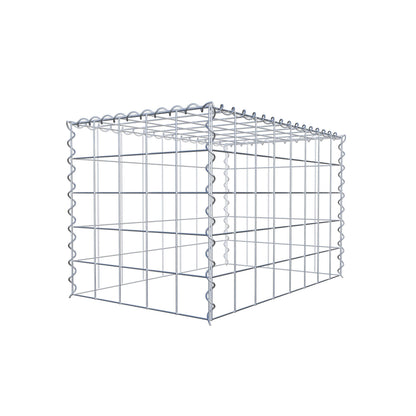 Påväxt gabion typ 3 80 cm x 50 cm x 50 cm (L x H x D), maskstorlek 10 cm x 10 cm, spiral