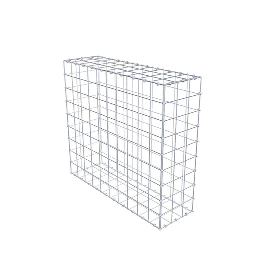 Gabione 100 cm x 90 cm x 30 cm (L x H x T), Maschenweite 10 x 10 cm, Spiralring