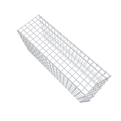 Typ 4 påbyggnadsgabion 100 cm x 50 cm x 30 cm (L x H x D), maskstorlek 5 cm x 10 cm, C-ring