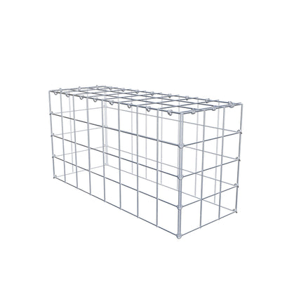 Anbaugabione Typ 3 80 cm x 40 cm x 30 cm (L x H x T), Maschenweite 10 cm x 10 cm, C-Ring