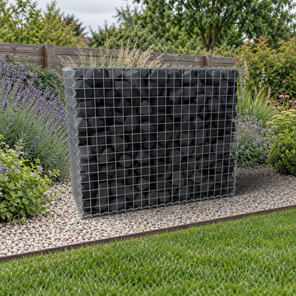 Gabion 100 cm x 80 cm x 40 cm (L x H x P), mailles 5 cm x 5 cm, spirale