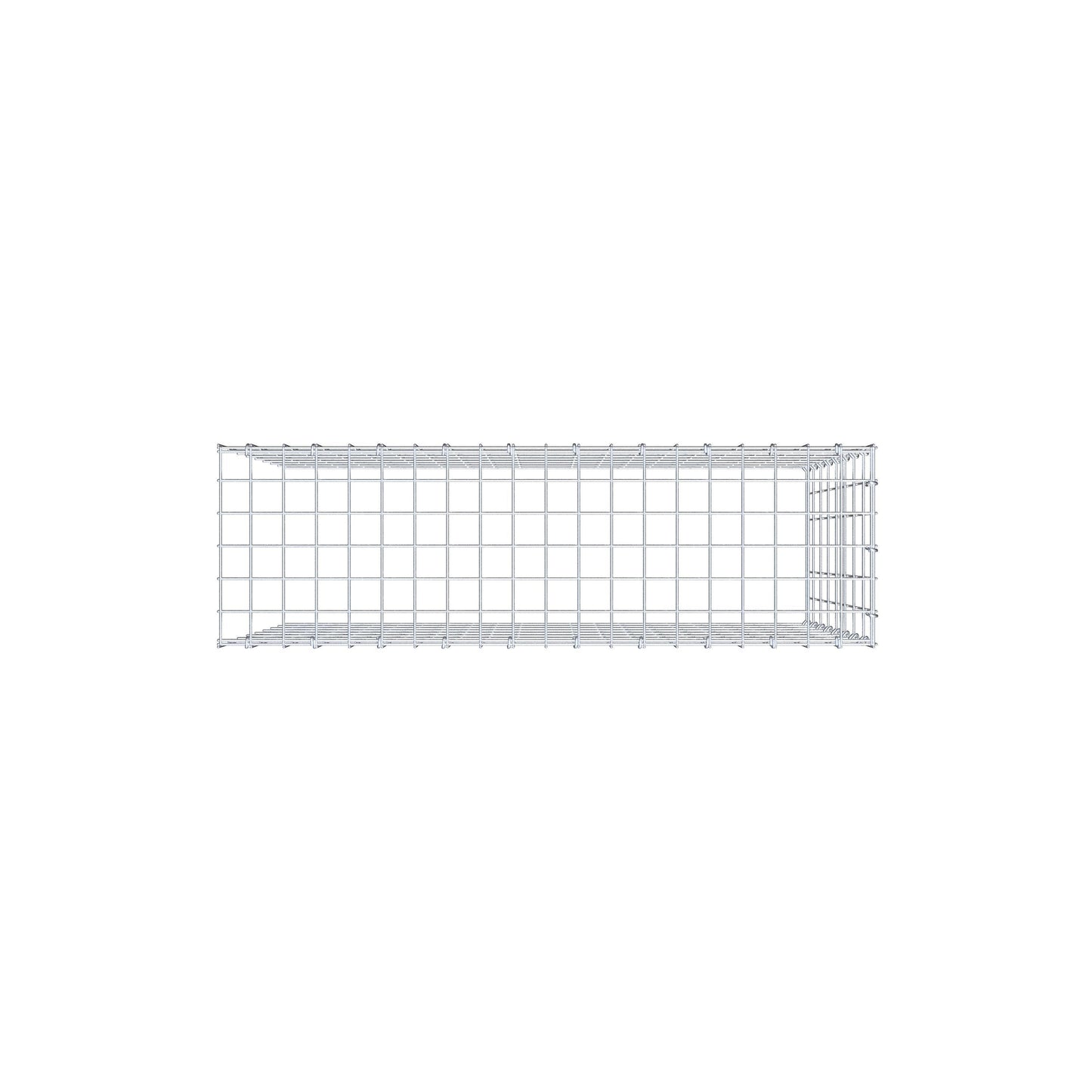 Fourche rapportée type 4 100 cm x 80 cm x 30 cm (L x H x P), mailles 5 cm x 10 cm, anneau C