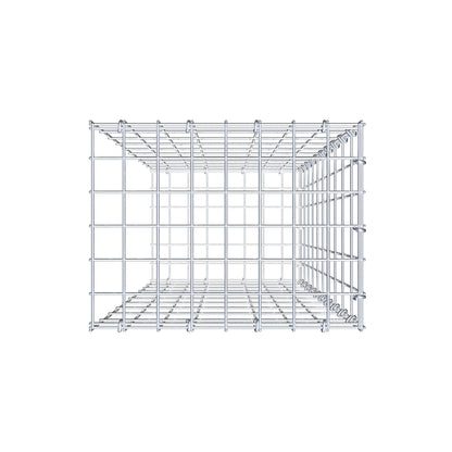 Monteret gabion type 2 100 cm x 40 cm x 30 cm, maskestørrelse 5 cm x 10 cm, C-ring