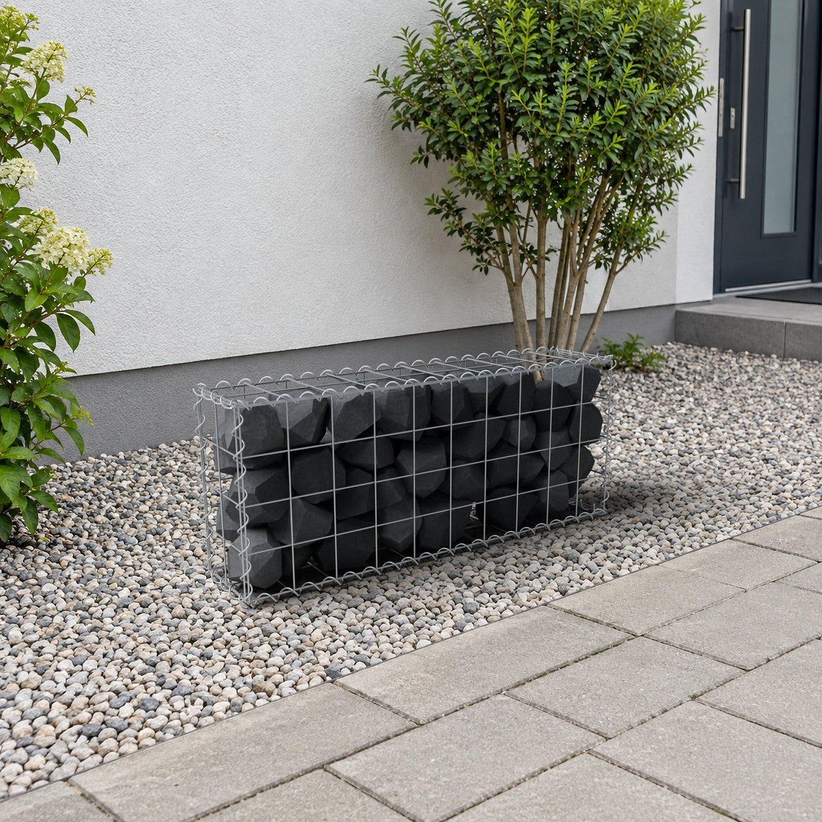 Gabion 100 cm x 40 cm x 20 cm (L x H x P), mailles 10 cm x 10 cm, spirale