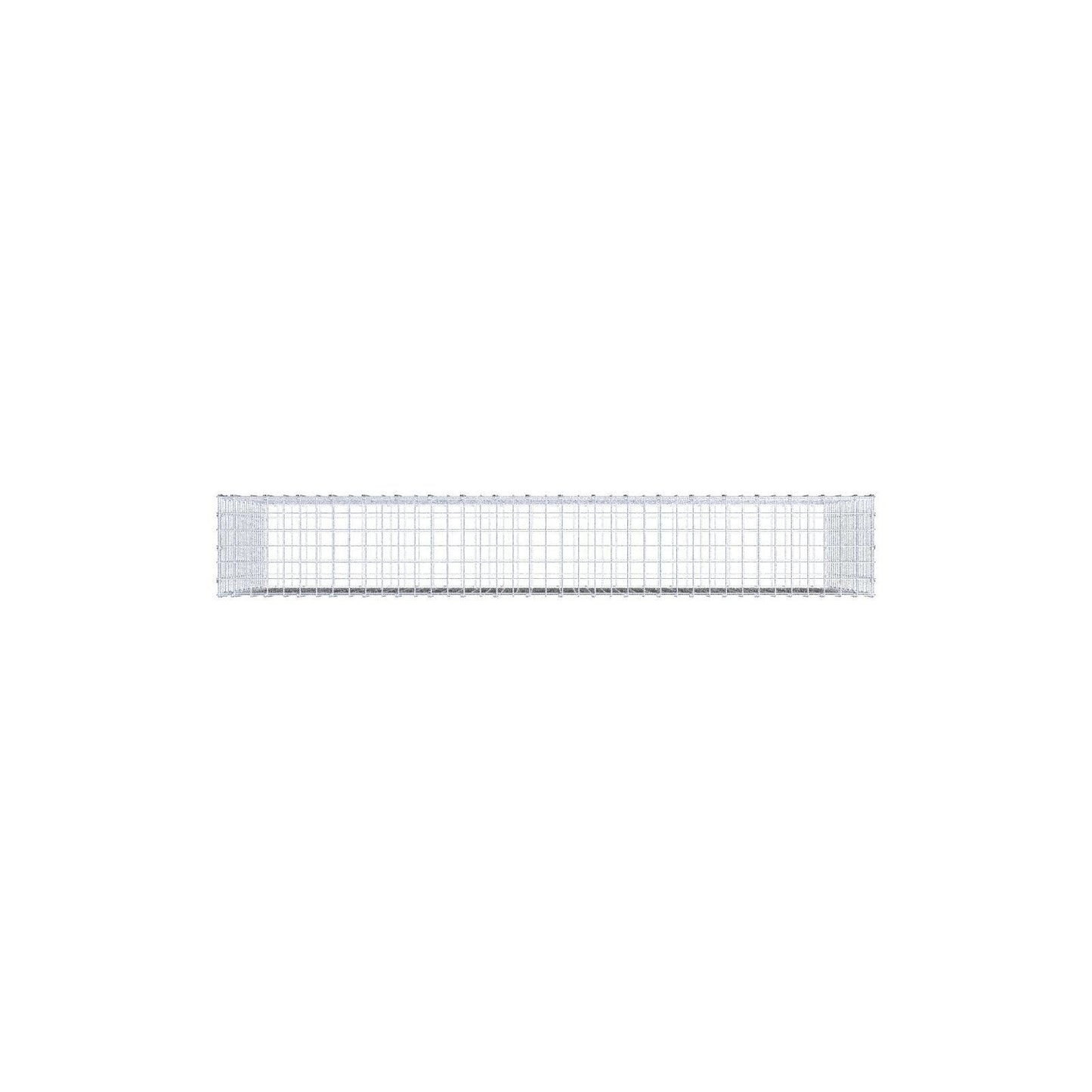 Gabione 200 cm x 100 cm x 30 cm (L x H x T), Maschenweite 5 x 5 cm, Spiralring