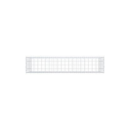 Gabion 200 cm x 100 cm x 40 cm (L x H x P), mailles 10 cm x 10 cm, anneau en C