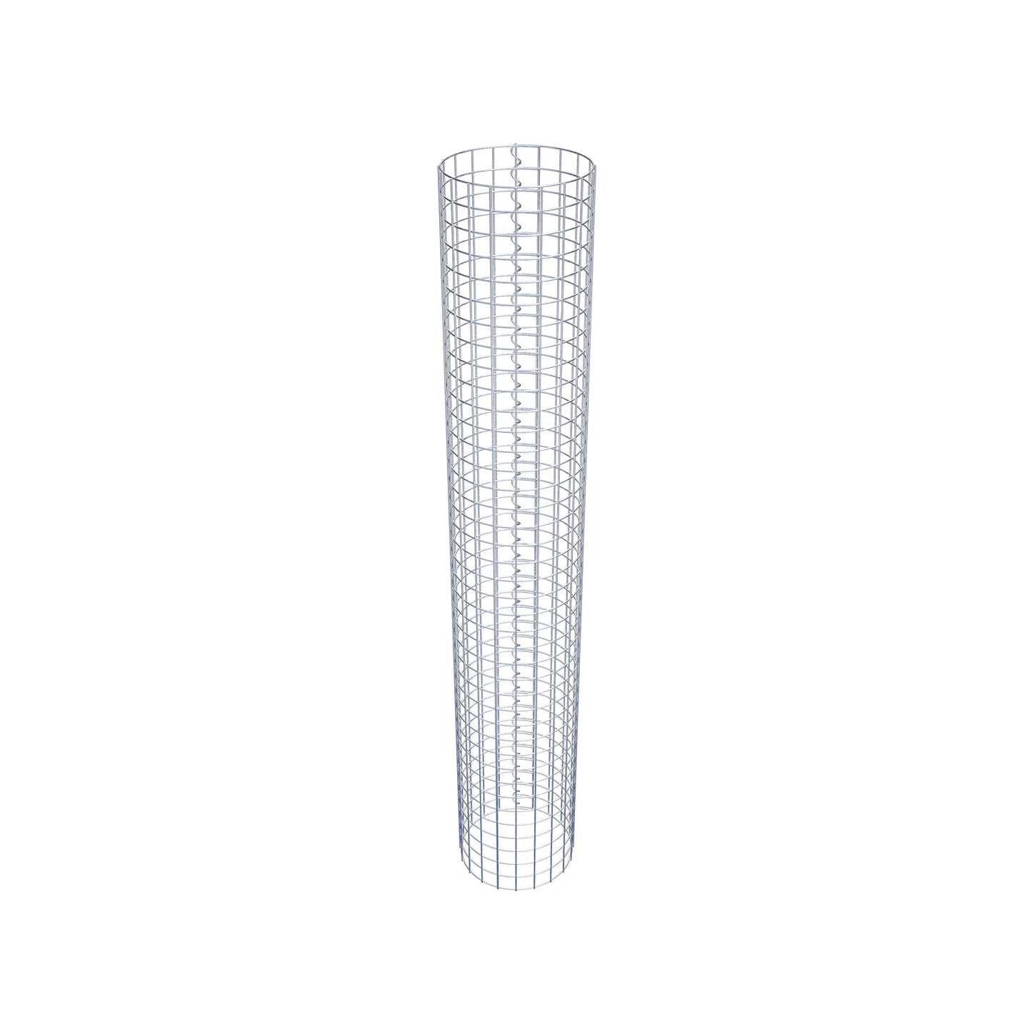 Colonna di gabbioni rotonda 32 cm di diametro, 200 cm di altezza, maglia 5 cm x 5 cm