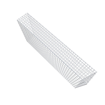 Gabião Tipo 3 200 cm x 100 cm x 30 cm (C x A x P), malhagem 5 cm x 10 cm, anel C
