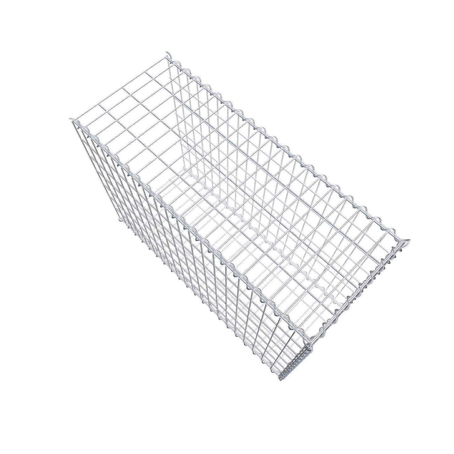 Gabbione aggiuntivo tipo 2 100 cm x 70 cm x 40 cm (L x H x P), dimensione maglia 5 cm x 10 cm, a spirale