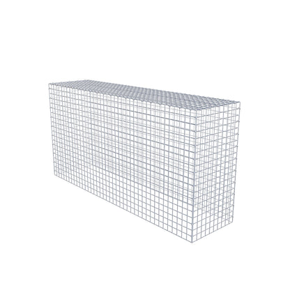 Gabião Tipo 3 200 cm x 100 cm x 50 cm (C x A x P), malhagem 5 cm x 5 cm, anel C