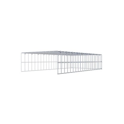 Fourche rapportée type 4 100 cm x 20 cm x 50 cm (L x H x P), mailles 5 cm x 10 cm, anneau C
