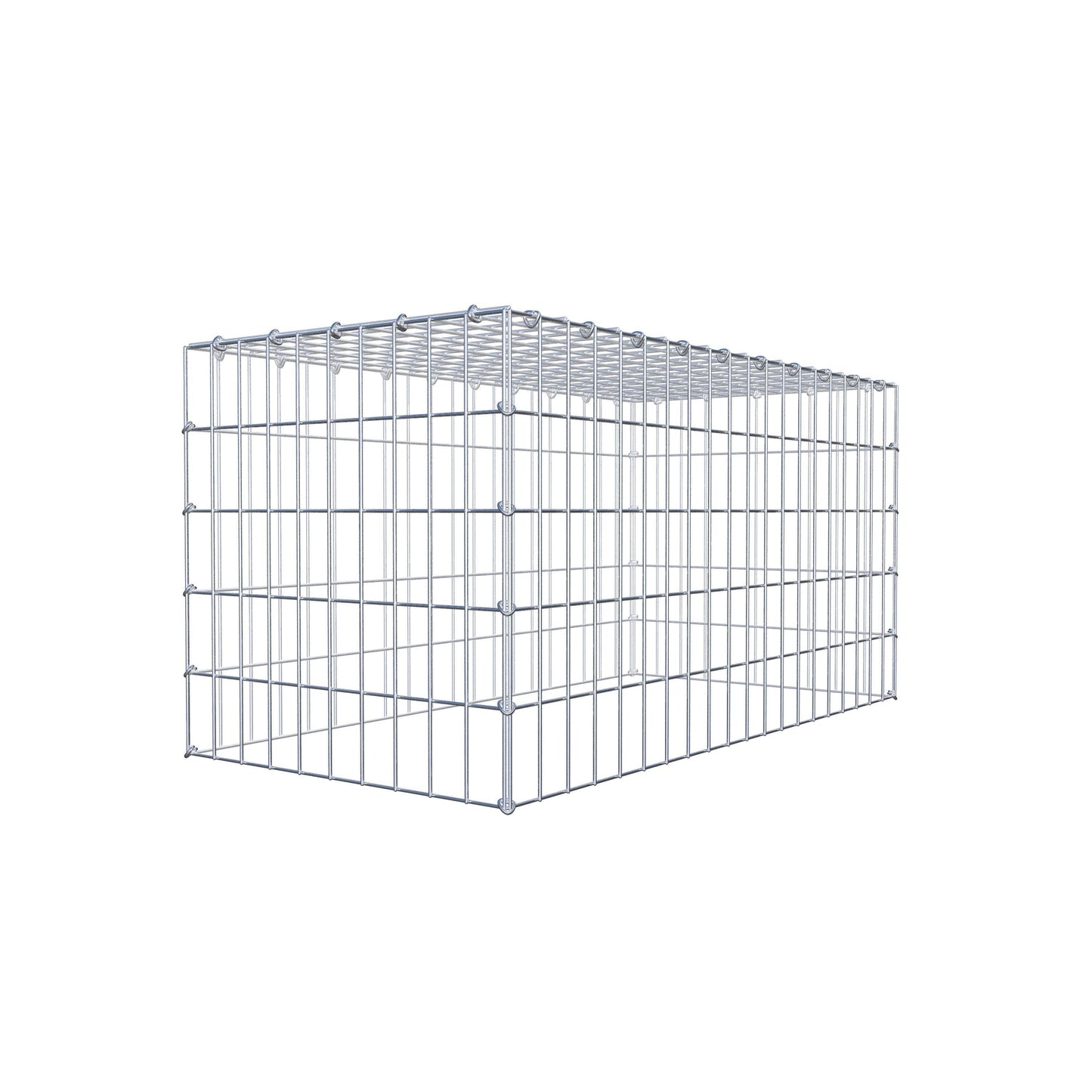 Anbaugabione Typ 3 100 cm x 50 cm x 50 cm (L x H x T), Maschenweite 5 cm x 10 cm, C-Ring