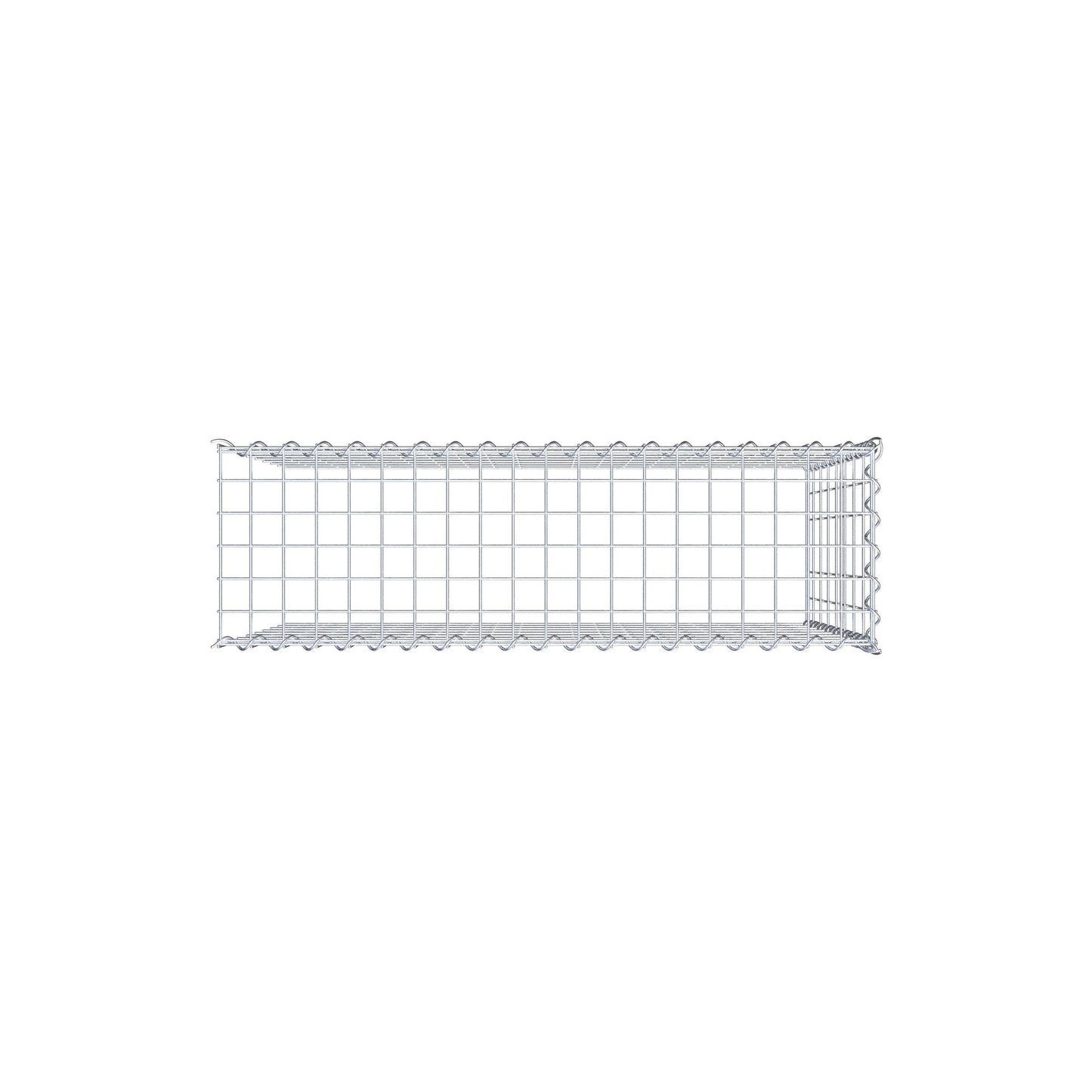 Anbaugabione Typ 4 100 cm x 80 cm x 30 cm (L x H x T), Maschenweite 5 cm x 10 cm, Spirale