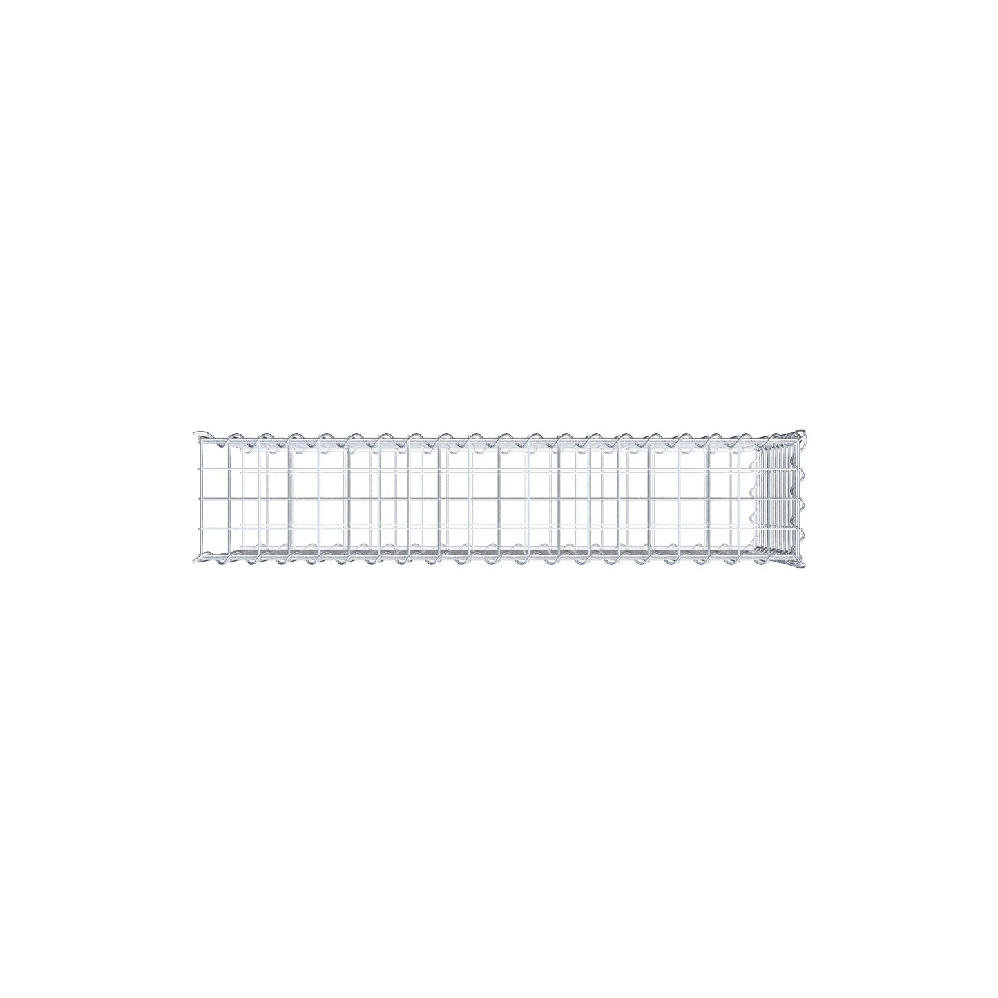 Anbaugabione Typ 2 100 cm x 50 cm x 20 cm (L x H x T), Maschenweite 5 cm x 5 cm, Spirale