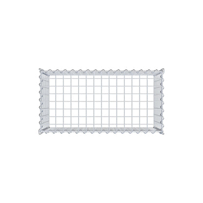 Opvokset gabion type 3 80 cm x 40 cm x 40 cm (L x H x D), maskestørrelse 5 cm x 5 cm, spiral