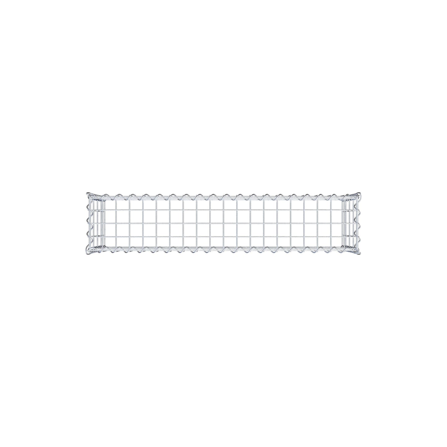 Opvokset gabion type 3 100 cm x 40 cm x 20 cm (L x H x D), maskestørrelse 5 cm x 10 cm, spiral