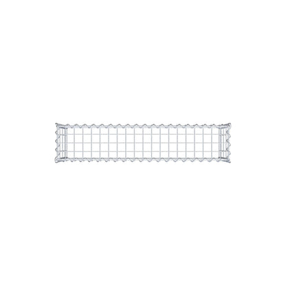 Opvokset gabion type 3 100 cm x 40 cm x 20 cm (L x H x D), maskestørrelse 5 cm x 10 cm, spiral