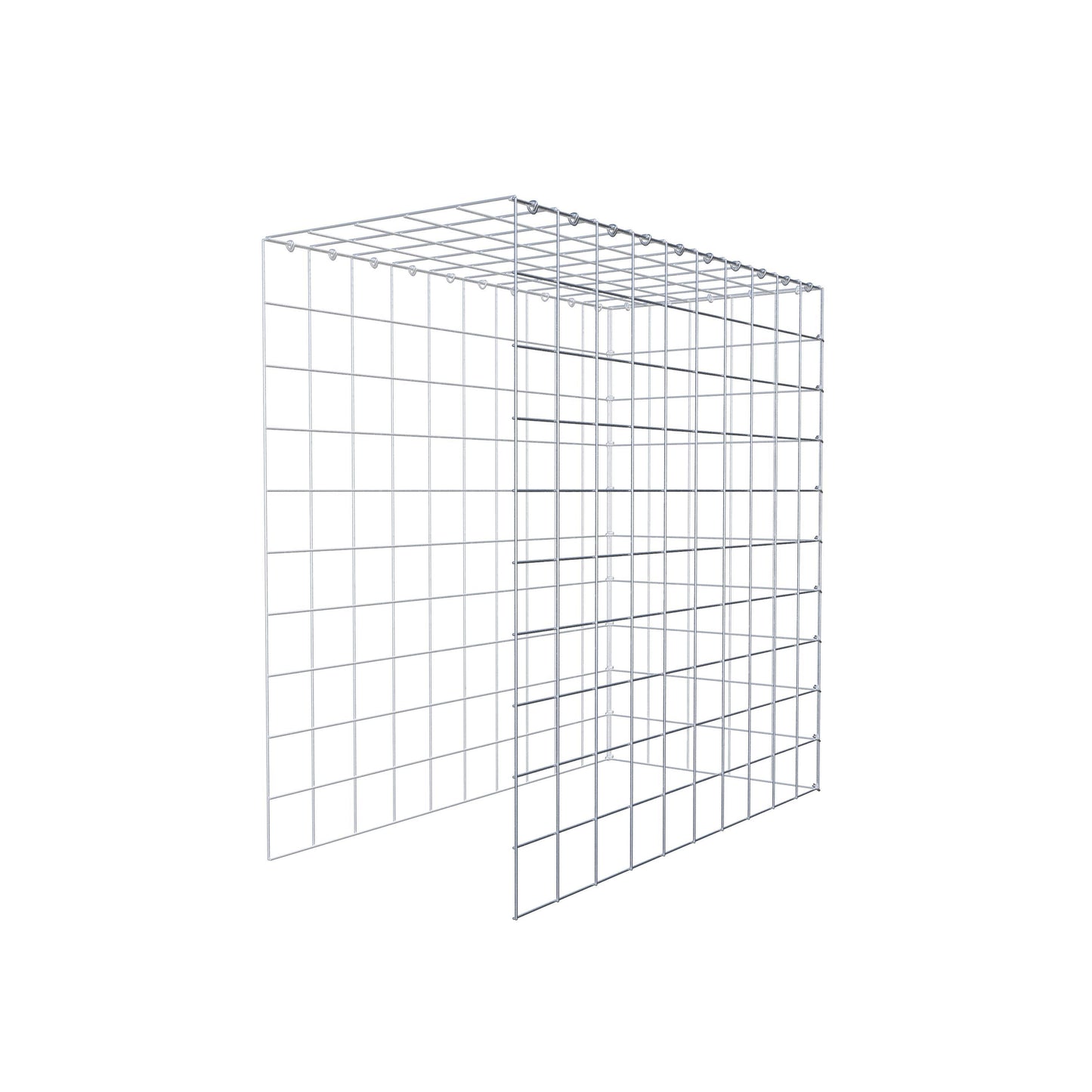 Fourche rapportée type 4 100 cm x 100 cm x 50 cm (L x H x P), mailles 10 cm x 10 cm, anneau C