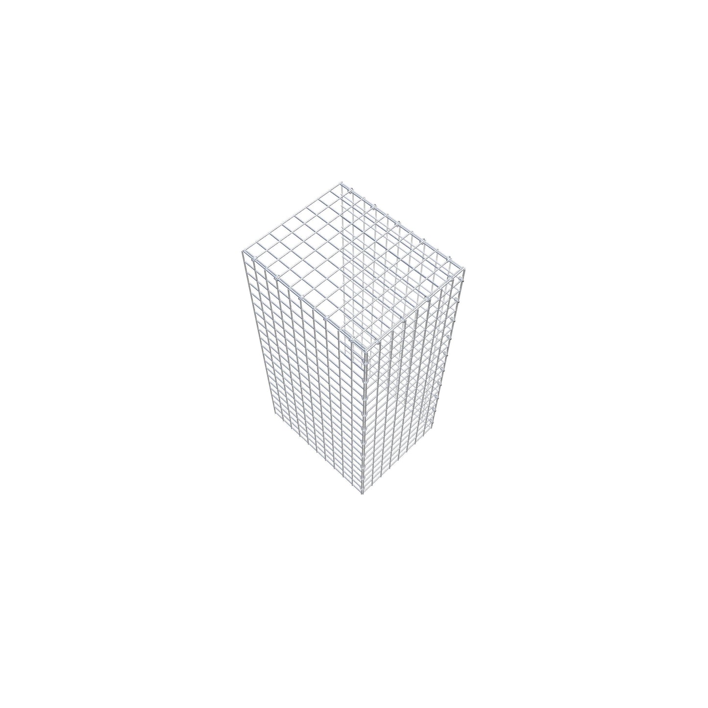 Gabião Tipo 4 100 cm x 50 cm x 40 cm (C x A x P), malhagem 5 cm x 5 cm, anel C
