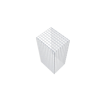 Gabião Tipo 4 100 cm x 50 cm x 40 cm (C x A x P), malhagem 5 cm x 5 cm, anel C