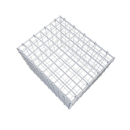 Gabbione 50 cm x 40 cm x 40 cm (L x H x P), maglia 5 x 5 cm, anello a spirale