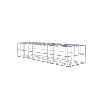 Gabion 100 cm x 20 cm x 30 cm (L x H x D), mesh size 10 cm x 10 cm, C-ring