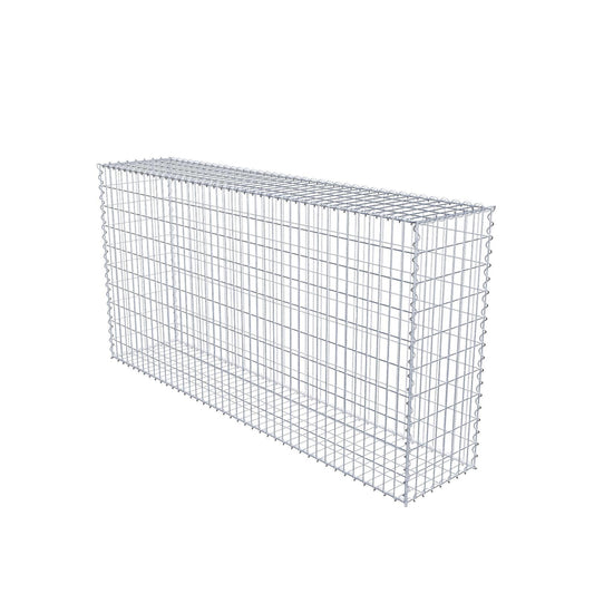 Schanskorf 200 cm x 100 cm x 40 cm (L x H x D), maaswijdte 5 cm x 10 cm, spiraalvormig