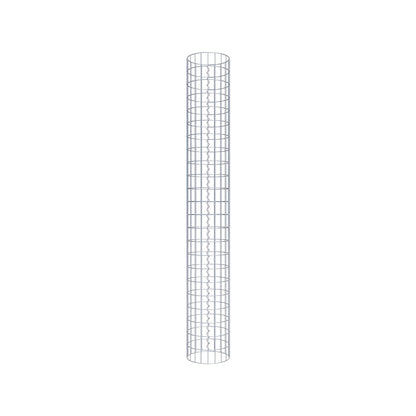 Gabionensäule rund 32 cm Durchmesser, 230 cm Höhe, Maschenweite 5 cm x 10 cm