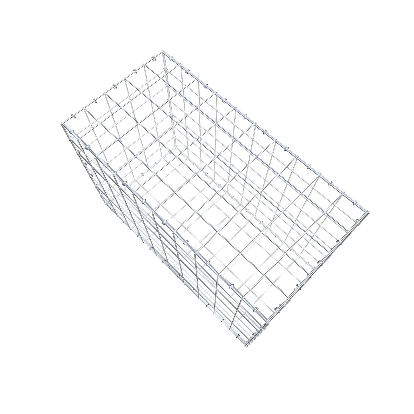 Gabião 100 cm x 70 cm x 50 cm (C x A x P), malhagem 10 cm x 10 cm, anel C