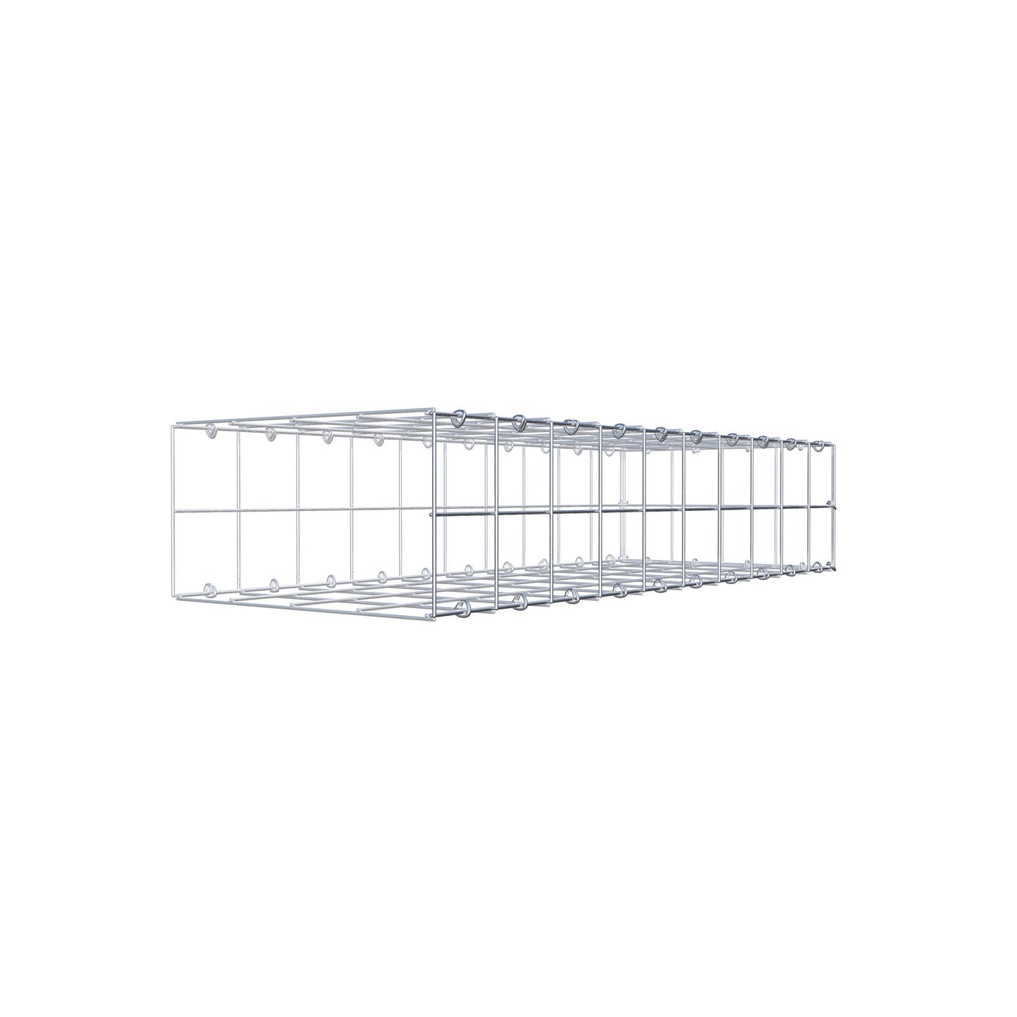 Gabião Tipo 2 100 cm x 20 cm x 40 cm (C x A x P), malhagem 10 cm x 10 cm, anel C