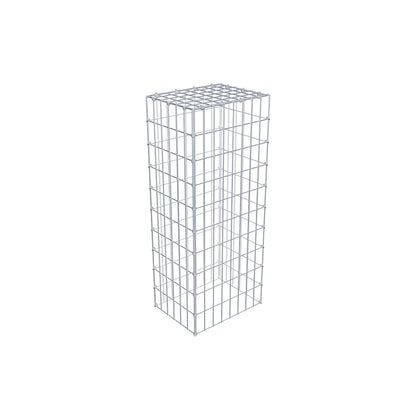 Gabião Tipo 3 100 cm x 30 cm x 40 cm (C x A x P), malhagem 5 cm x 10 cm, anel C
