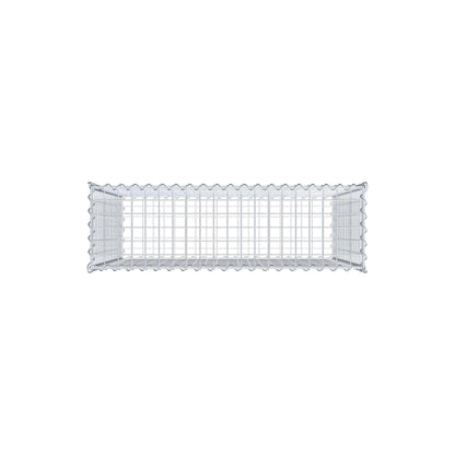 Gabione 100 cm x 90 cm x 30 cm (L x H x T), Maschenweite 5 cm x 5 cm, Spirale