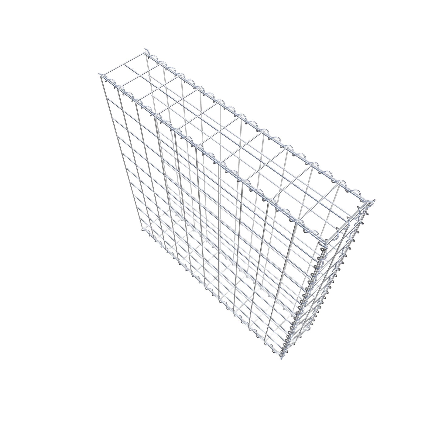 Gavión complementario tipo 2 100 cm x 100 cm x 20 cm (L x A x P), malla 10 cm x 10 cm, espiral
