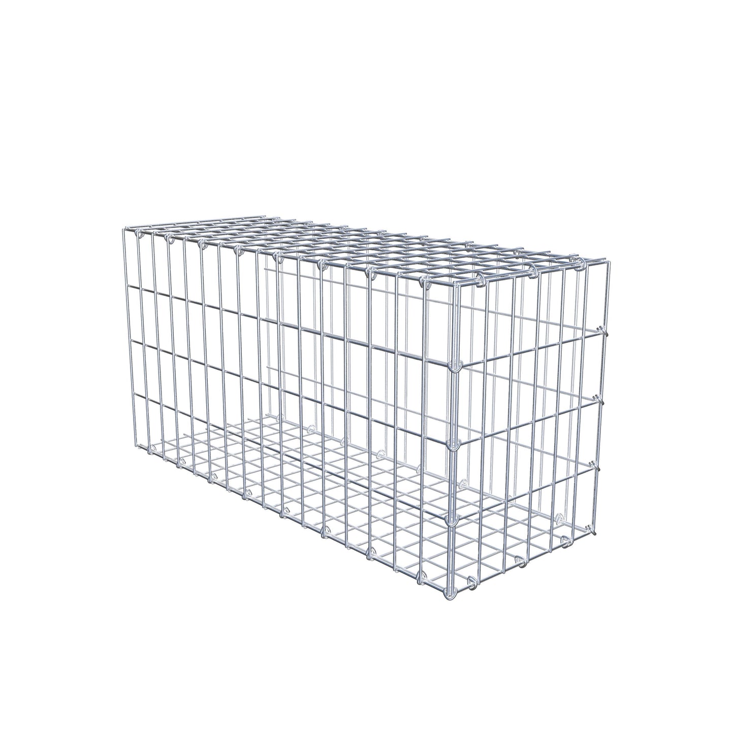 Fourche rapportée type 2 80 cm x 40 cm x 30 cm, mailles 5 cm x 10 cm, anneau en C