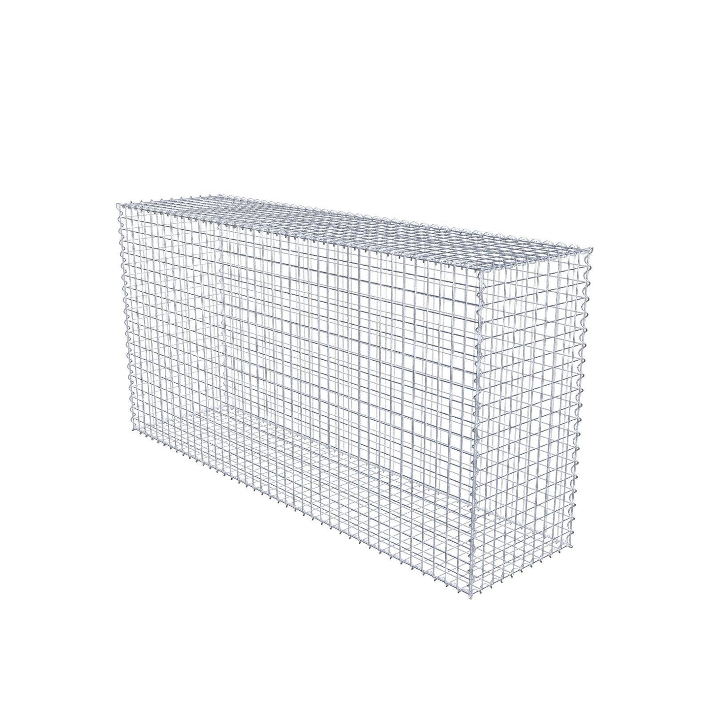 Gabbione 200 cm x 100 cm x 50 cm (L x H x P), maglia 5 cm x 5 cm, spirale
