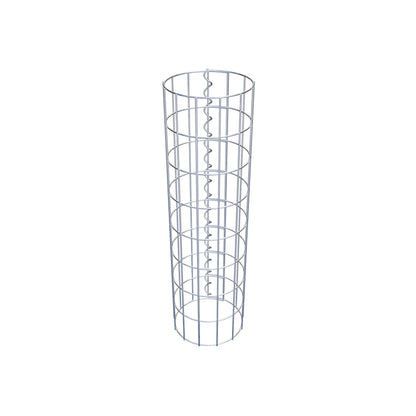 Gabionensäule rund 22 cm Durchmesser, 80 cm Höhe, Maschenweite 5 cm x 10 cm