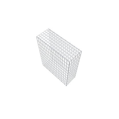 Mounted gabion type 2 100 cm x 80 cm x 30 cm, mesh size 5 cm x 10 cm, C-ring