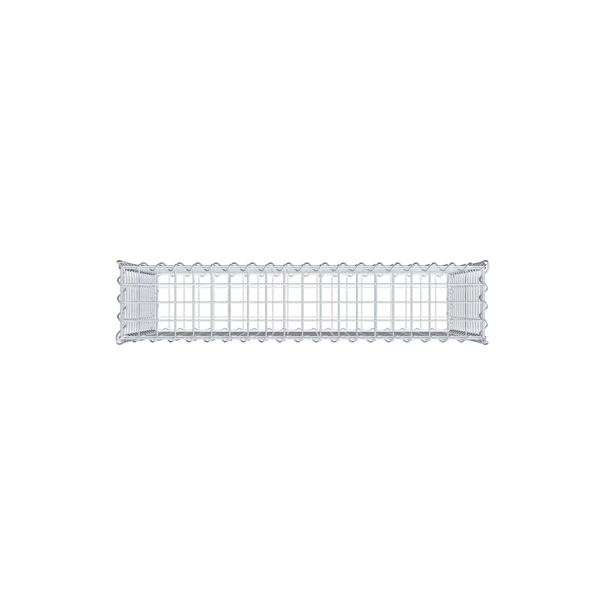 Gabione 100 cm x 70 cm x 20 cm (L x H x T), Maschenweite 5 cm x 5 cm, Spirale